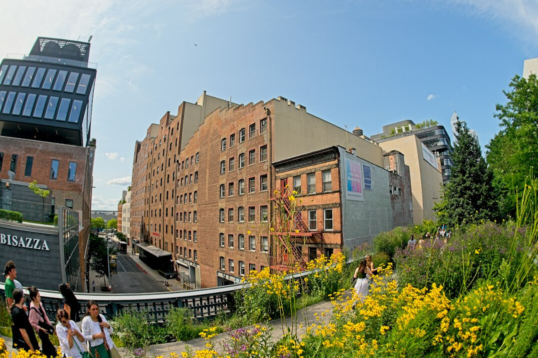 person exploring new city street